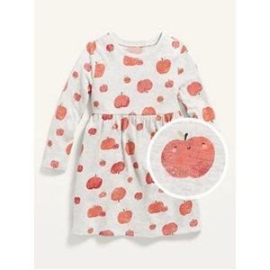 Old Navy Long-Sleeve Fit & Flare Printed Dress for Baby Girls